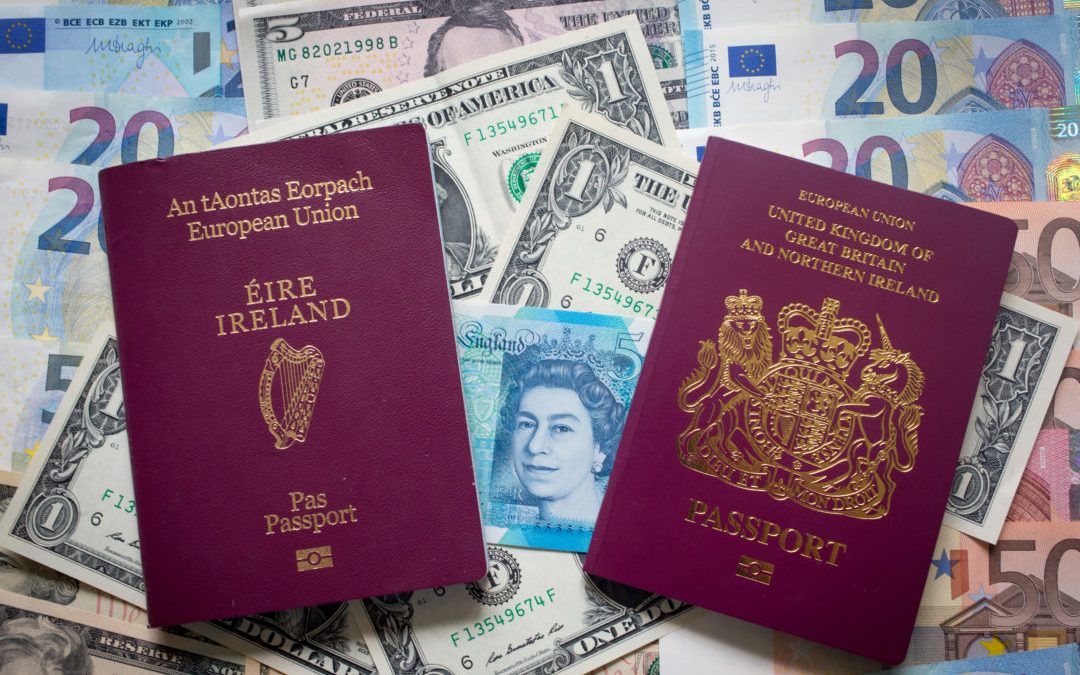 Ireland Irish Passport Britain British Passport