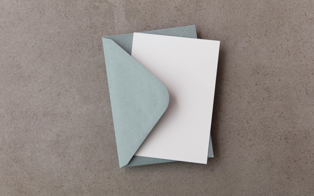 An opened letter lying on a table