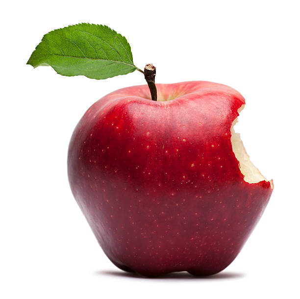 Apple with a bite taken